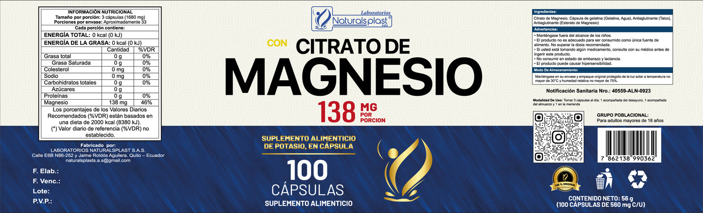 CITRATO DE MAGNESIO